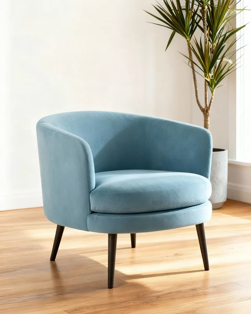 Modern upholstered lounge chair