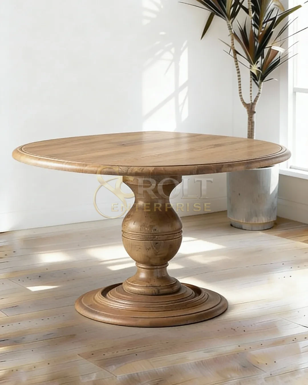 classic-solid-wood-round-pedestal-table