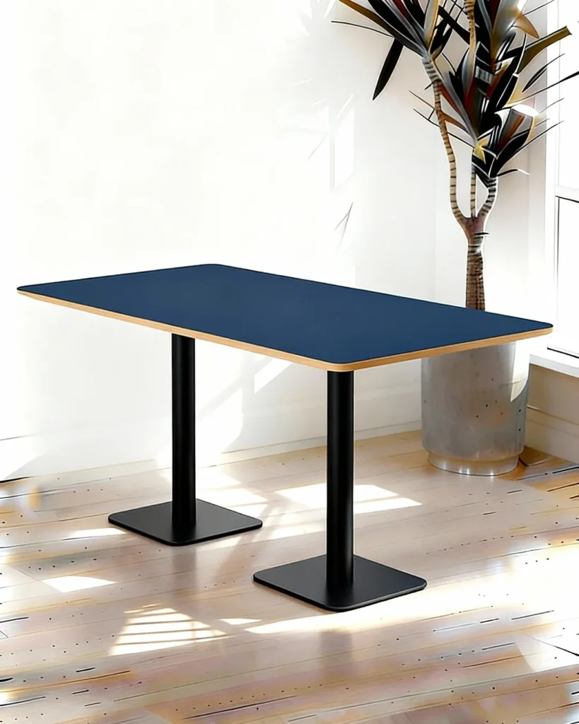 Sleek contemporary table with refined minimalist luxury
