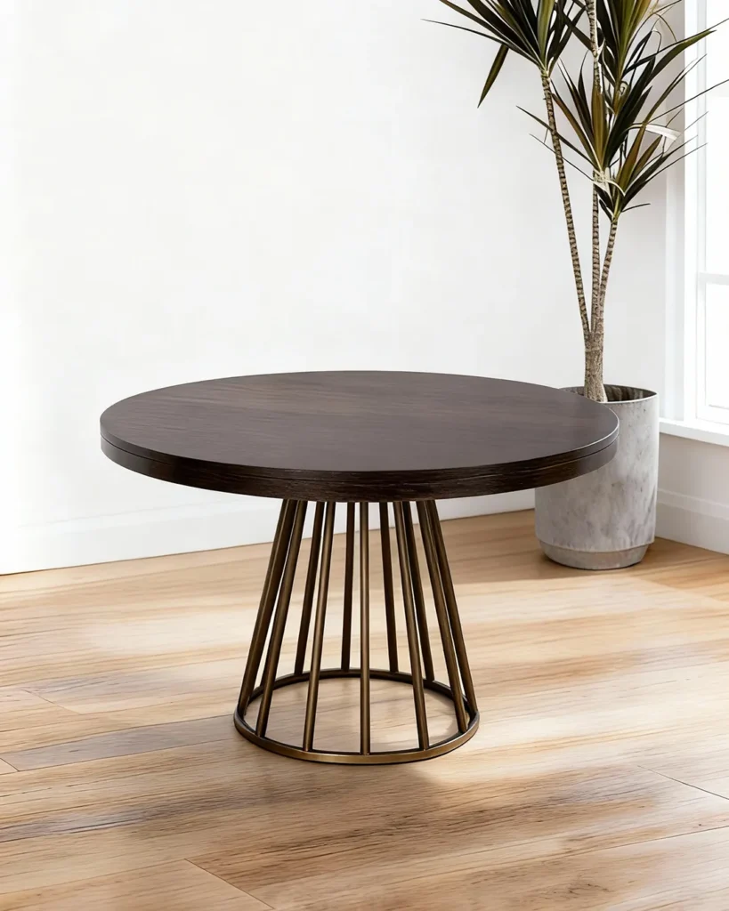 Luxury round table for premium hospitality interiors