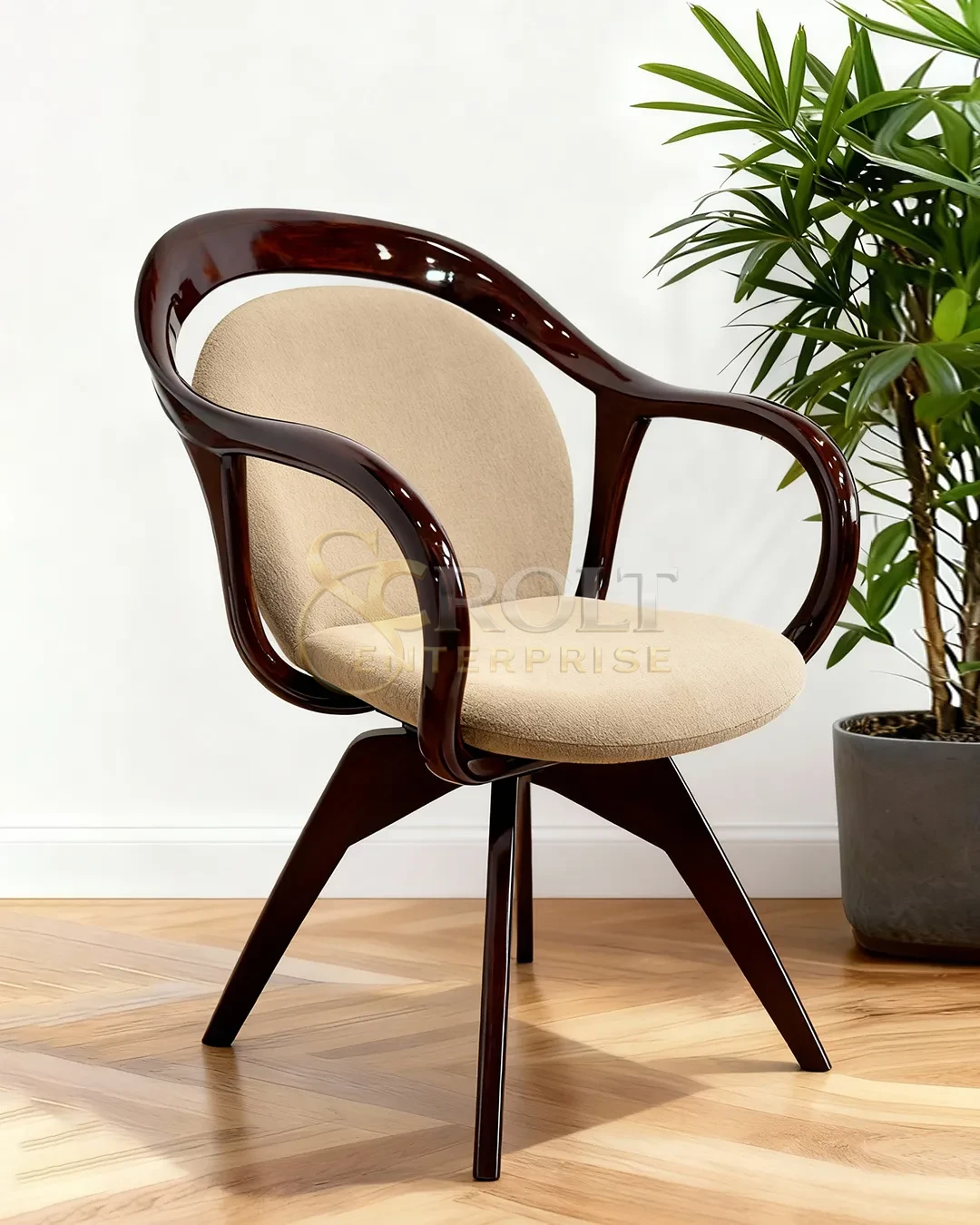 sculptural-swivel-chair-exuding-refined-hospitality-elegance