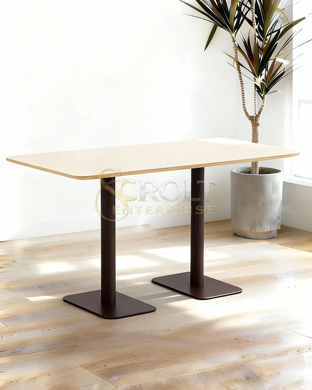 contemporary-rectangular-table-with-dual-pedestal-stability