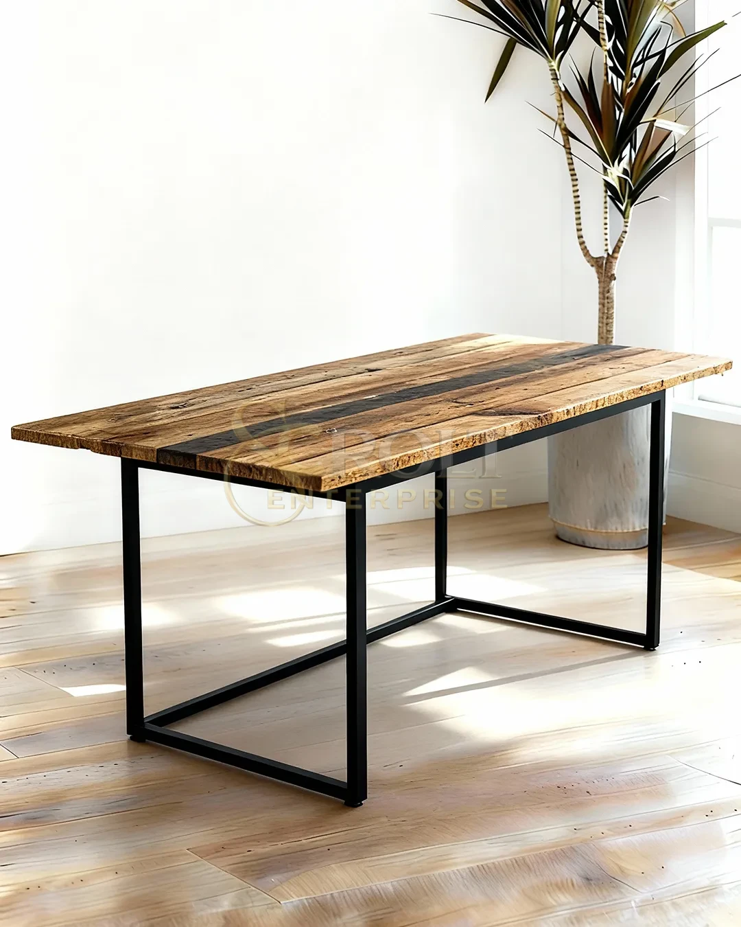 industrial-solid-wood-table-with-sleek-metal-frame
