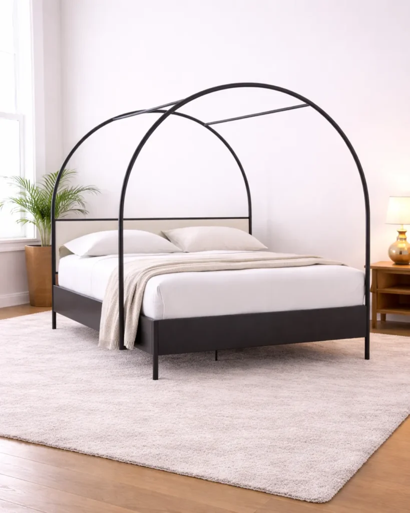 Architectural arched canopy frame for luxury interiors