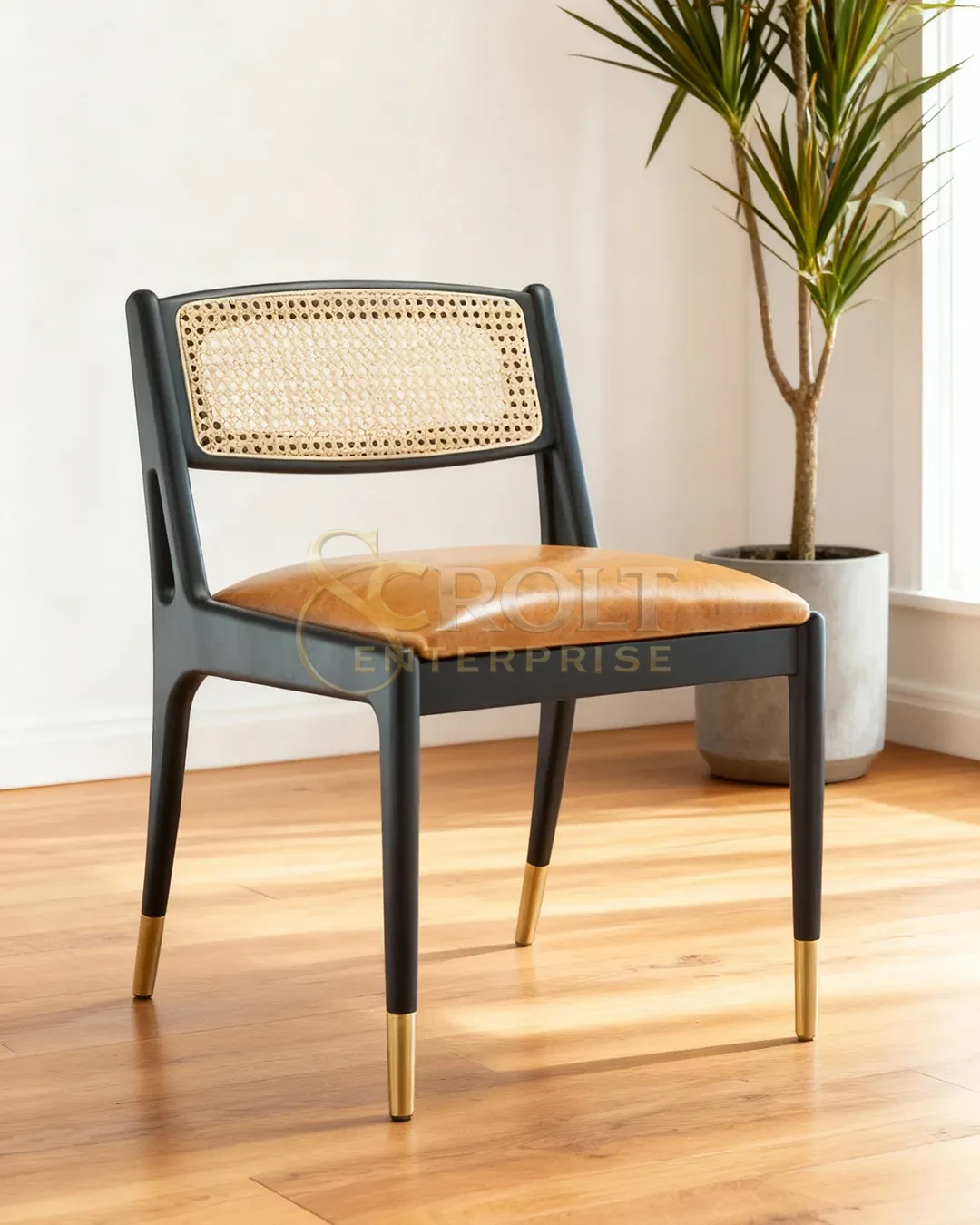 modern-cane-back-chair-with-brass-accents