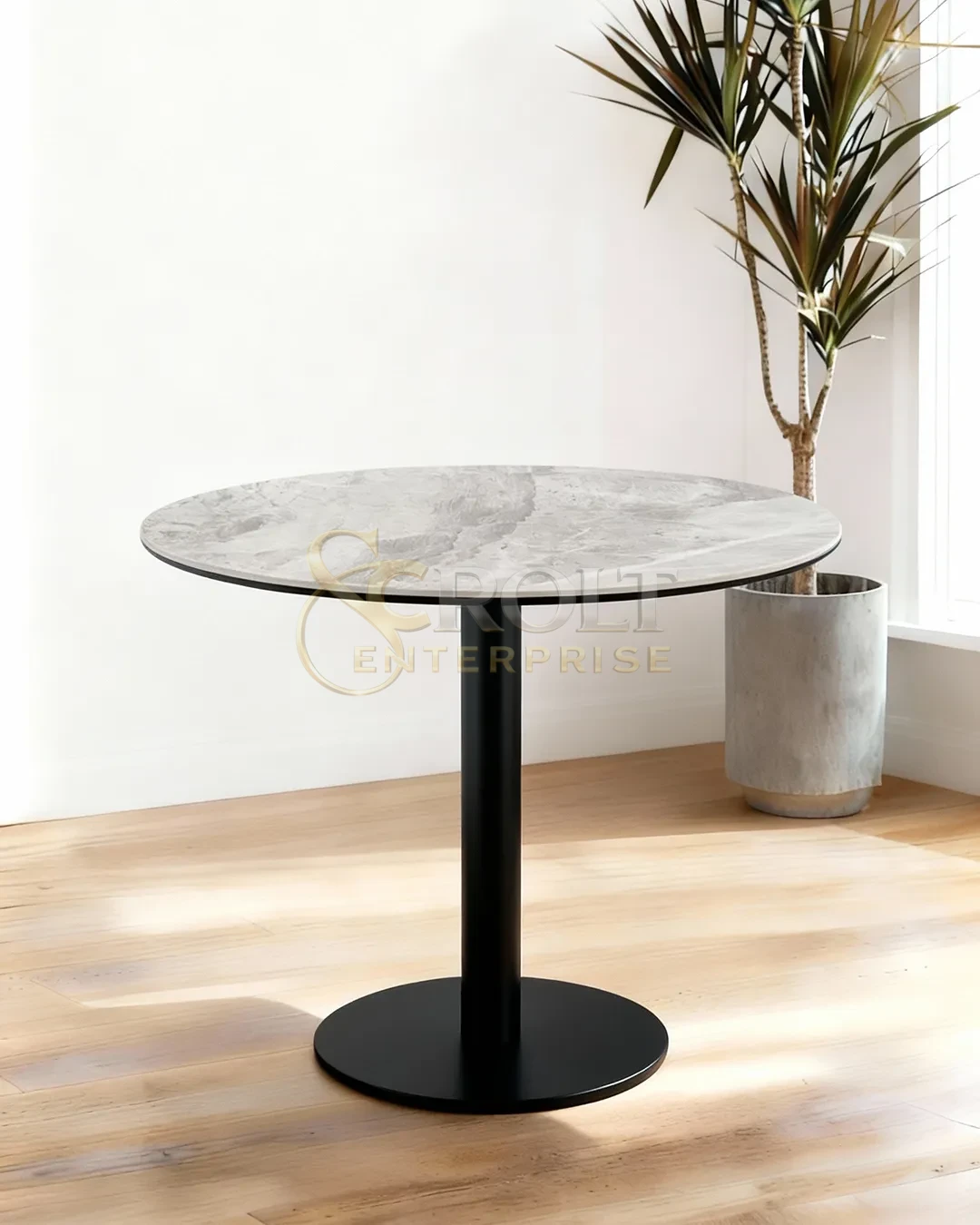 luxury-marble-look-table-with-matte-black-pedestal