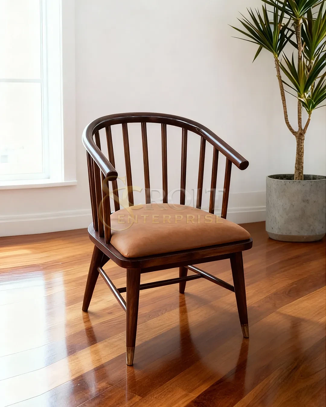 elegant-solid-wood-chair-with-plush-upholstered-seat