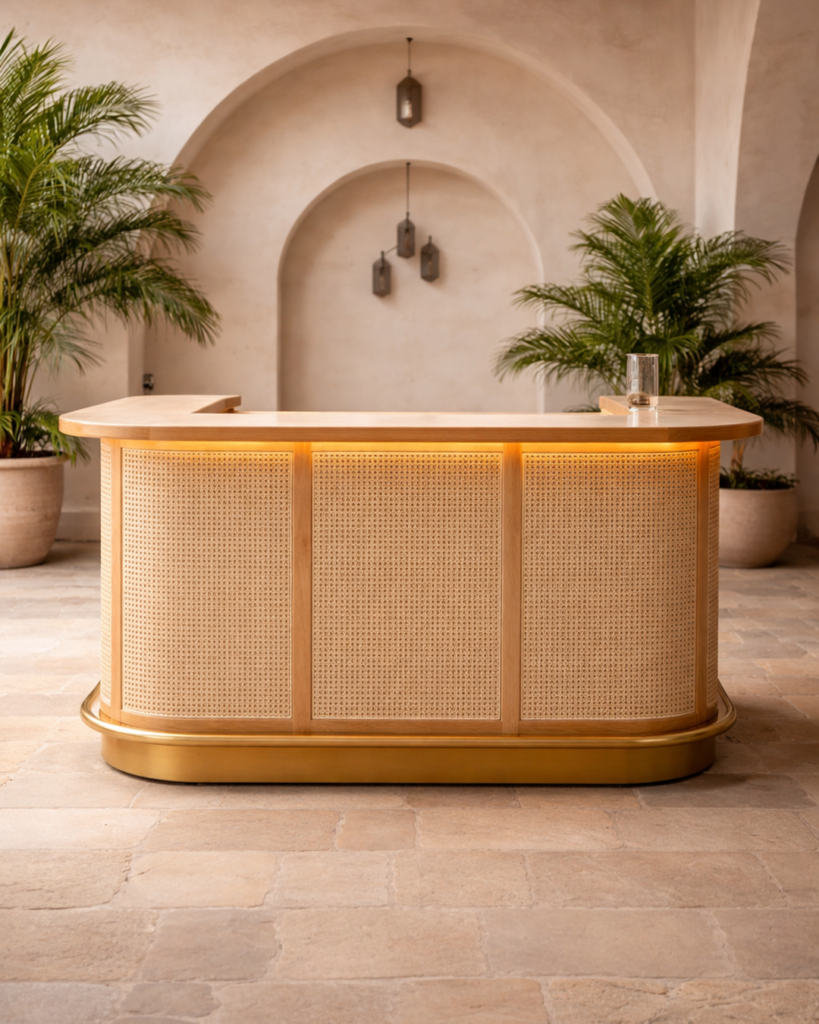 Natural textures elevated through contemporary hospitality design